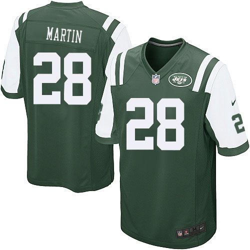 Men New York Jets #28 Curtis Martin Nike Gotham Green Game Team Color NFL Jersey